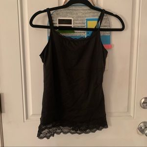 Women black Fleexes tank top